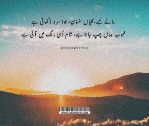 Shaam Urdu Poetry
